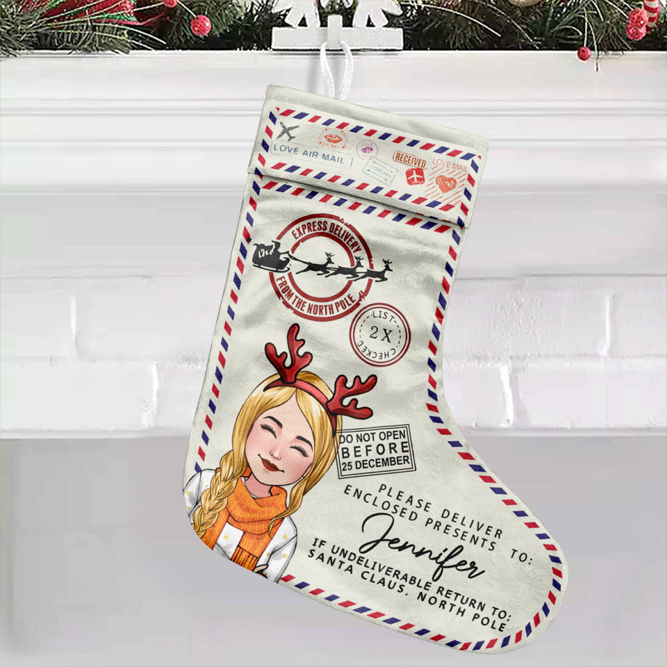 North Pole Express Santa Delivery - Personalized Family Christmas Stockings