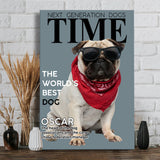 The World's Best Dog - Personalized Dog Canvas And Poster