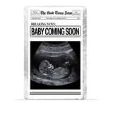Baby Coming Soon - Personalized Mother Custom Shaped Acrylic Plaque