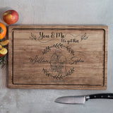 You & Me - Personalized Couple Cutting Board