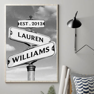 Always Beside You - Personalized Couple Canvas And Poster