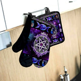 Magical Kitchen - Personalized Witch Oven Mitts & Pot Holder Set
