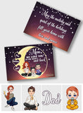 Love You To The Moon & Back - Personalized Greeting Card