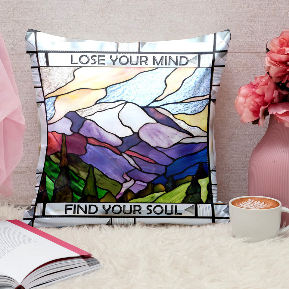 Lose Your Mind - Hiking Throw Pillow