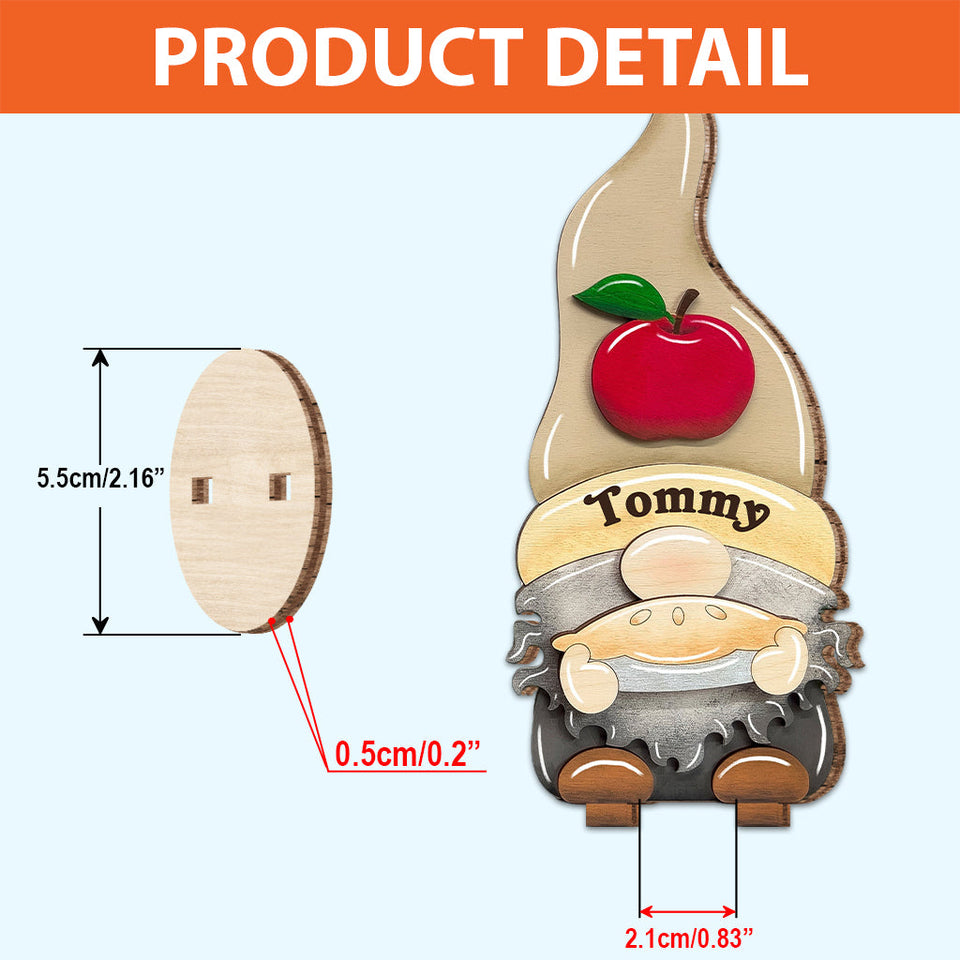 Thanksgiving Gnomes - Personalized Thanksgiving Freestanding Wood Plaque