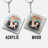 Drive Safe - Personalized Couple Keychain