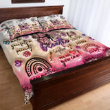 Positive Affirmations Butterfly - Personalized Butterfly Quilt Set