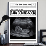 Baby Coming Soon - Personalized Mother Canvas And Poster