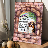 No Longer By My Side - Personalized Dog Canvas And Poster