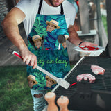 And Into The Garden - Gardening gift for mom, dad, grandma, him, her, wife, husband, girlfriend, boyfriend - Personalized Apron