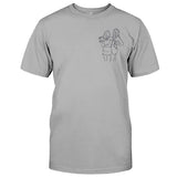 Custom Line Art - Personalized granddaughter Embroidered T-shirt