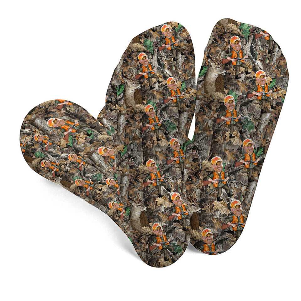 Photo Inserted Hunter - Personalized Hunting Socks