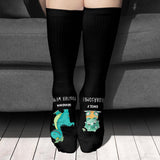 Together We're Roarsome - Gift for dad, grandma, grandpa, mom, uncle, aunt, brother, sister, son, daughter, granddaughter, grandson, new mom, new dad - Personalized Socks