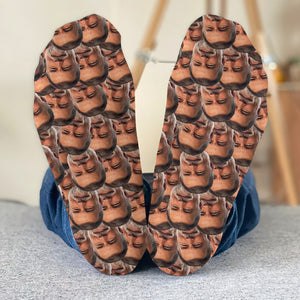 Customizable Printed Face - Personalized Step Dad Socks