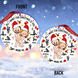 All I Want For Christmas - Personalized Couple Ornament