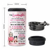 To My Granddaughter - Personalized Grandma Can Cooler