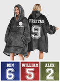 Sport Lovers Go Team - Personalized Volleyball Blanket Hoodie