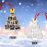 Merry Christmas - Personalized Softball Transparent Ornament