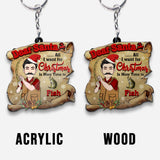 Dear Santa - Personalized Fishing One-sided Keychain