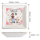 Mother And Daughter - Gift for mom, daughter, son - Personalized Jewelry Dish