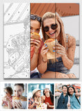 Custom Photo - Personalized Bestie Paint By Numbers Kit