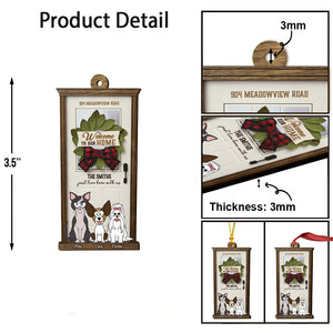 Welcome To Our Home - Personalized Dog Ornament