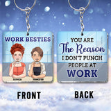 Work Bestie - Personalized Colleague Keychain