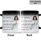 Thanks For Teaching Me Big Girl Potty - Personalized Mother Mug