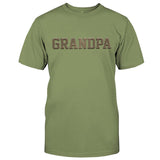 Custom Name - Personalized Grandpa Embroidered T-shirt