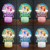 Congrats On Being My Husband - gift for husband, wife - Personalized Shaped Plaque Light Base