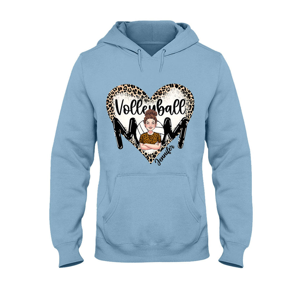 Volleyball Mom - Personalized Volleyball T-shirt And Hoodie