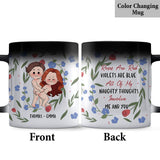 Roses Are Red Violets Are Blue - Personalized Couple Mug