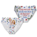 Roses Are Red Violets Are Blue - Personalized Couple Women Briefs
