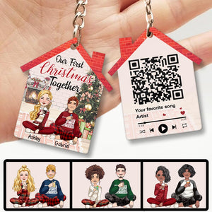 Together Forever - Personalized Couple Keychain