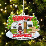 Happy Campers - Camping gift for husband, boyfriend, girlfriend, wife - Personalized Ornament