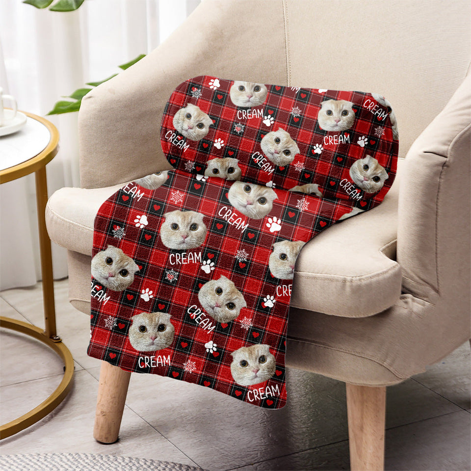 Custom Photo Pet Blanket - Gift for cat lovers, dog lover, cat lover - Personalized Blanket