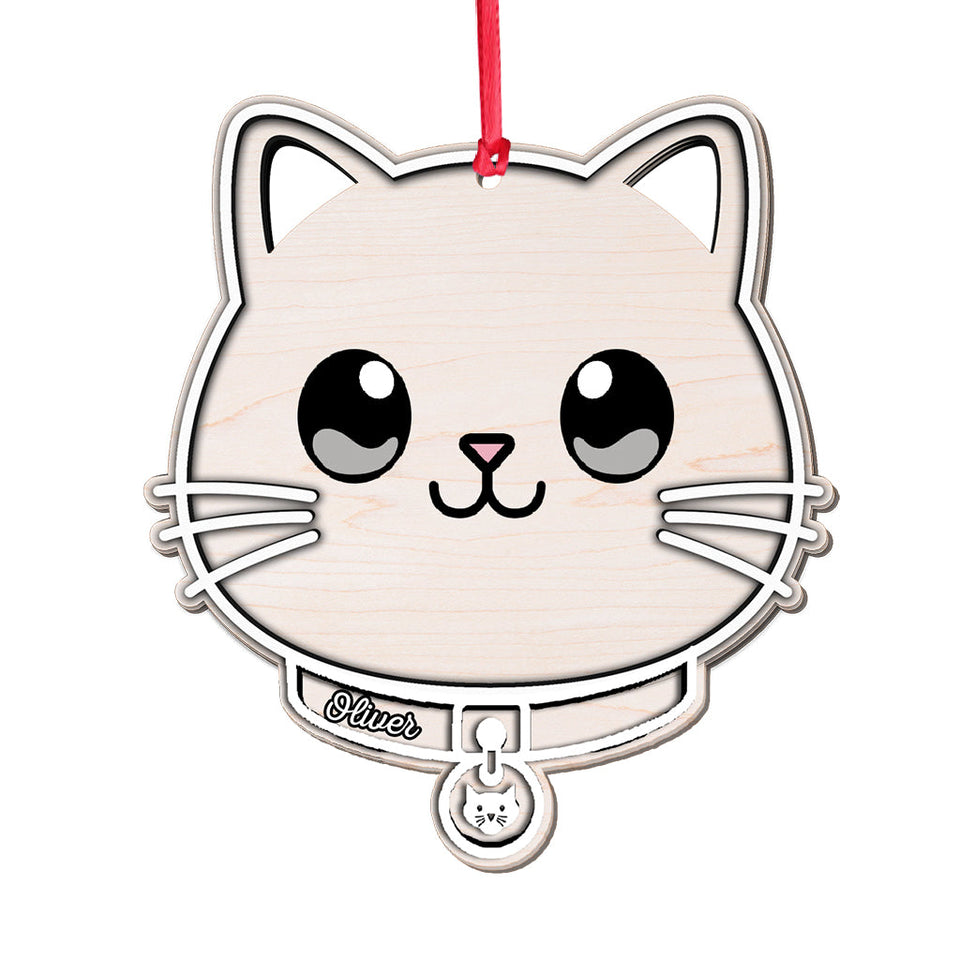 Meowy Christmas - Personalized Cat Ornament