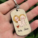 I Hope Your Day Is Nice As My Your Butt - Personalized Couple Stainless Steel Keychain
