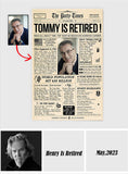 He Is Retired - Personalized Retired Canvas And Poster