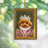 Custom Royal Portrait Renaissance Style - Personalized Dog Ornament