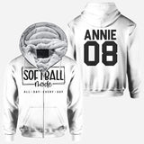 Sofball Mode All Day - Personalized Softball All Over Shirt