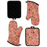 Custom Photo Pet Blanket - Gift for cat lovers - Personalized Oven Mitts & Pot Holder Set