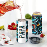 Reel Cool Dad - Fishing gift for dad, grandpa, him, husband - Personalized Can Cooler