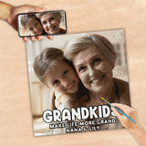 Grandkids Make Life More Grand - Personalized Grandma Paint By Numbers Kit