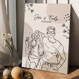 Every Love Story Is Beautiful - Personalized Couple Canvas And Poster