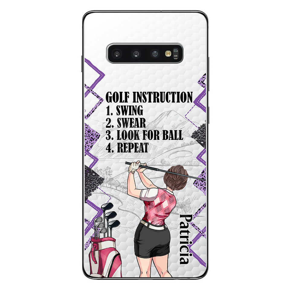 Just A Girl - Golf gift for her, wife, mom, grandma, girlfriend - Personalized Phone Case