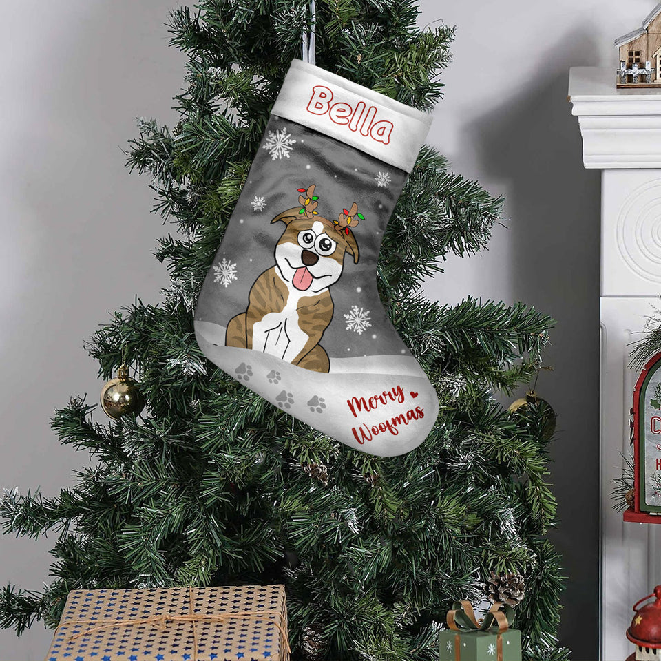 Merry Woofmas - Personalized Dog Christmas Stockings