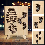 We Love You Dad - Personalized Father 2 Layered Wood Sign / Wood Plaque