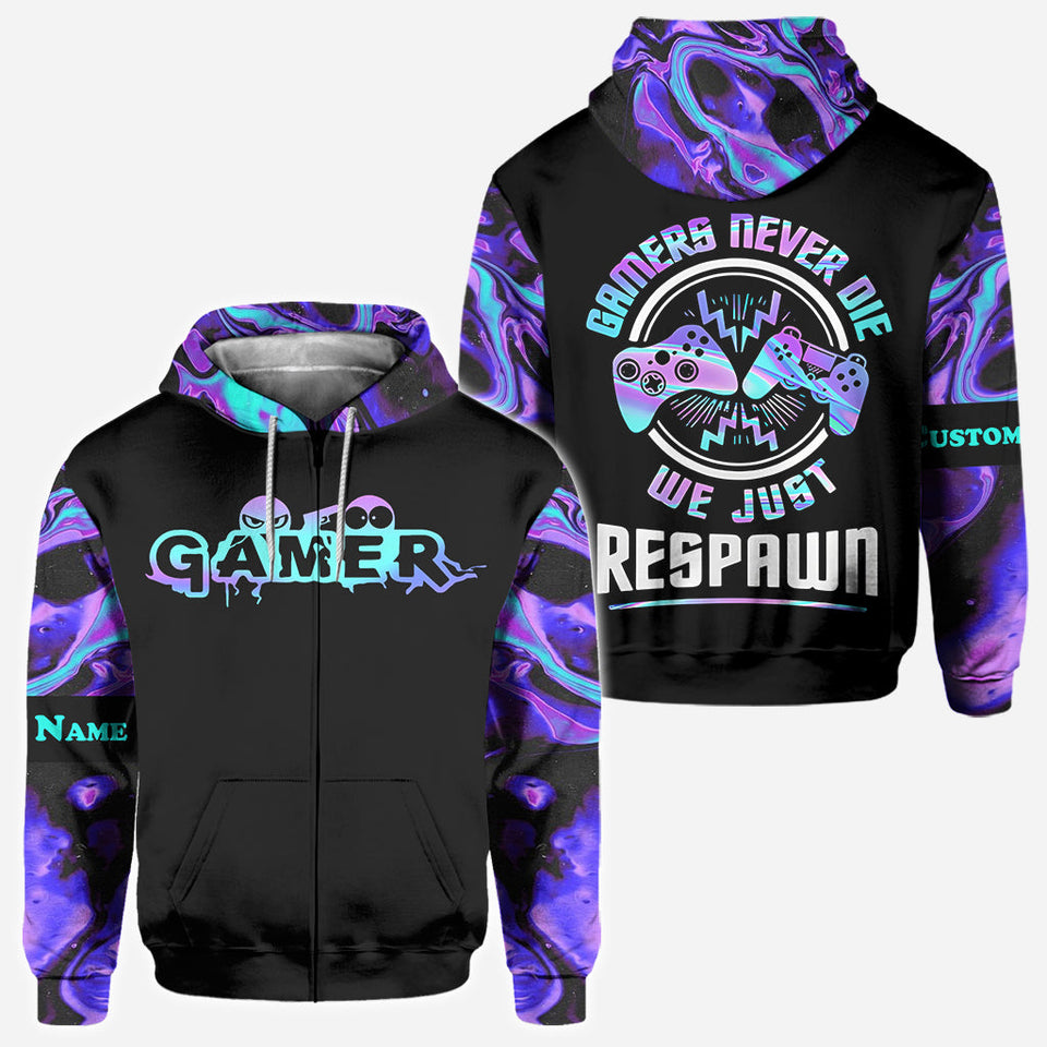 We Just Respawn - Personalized Video Game All Over Shirt