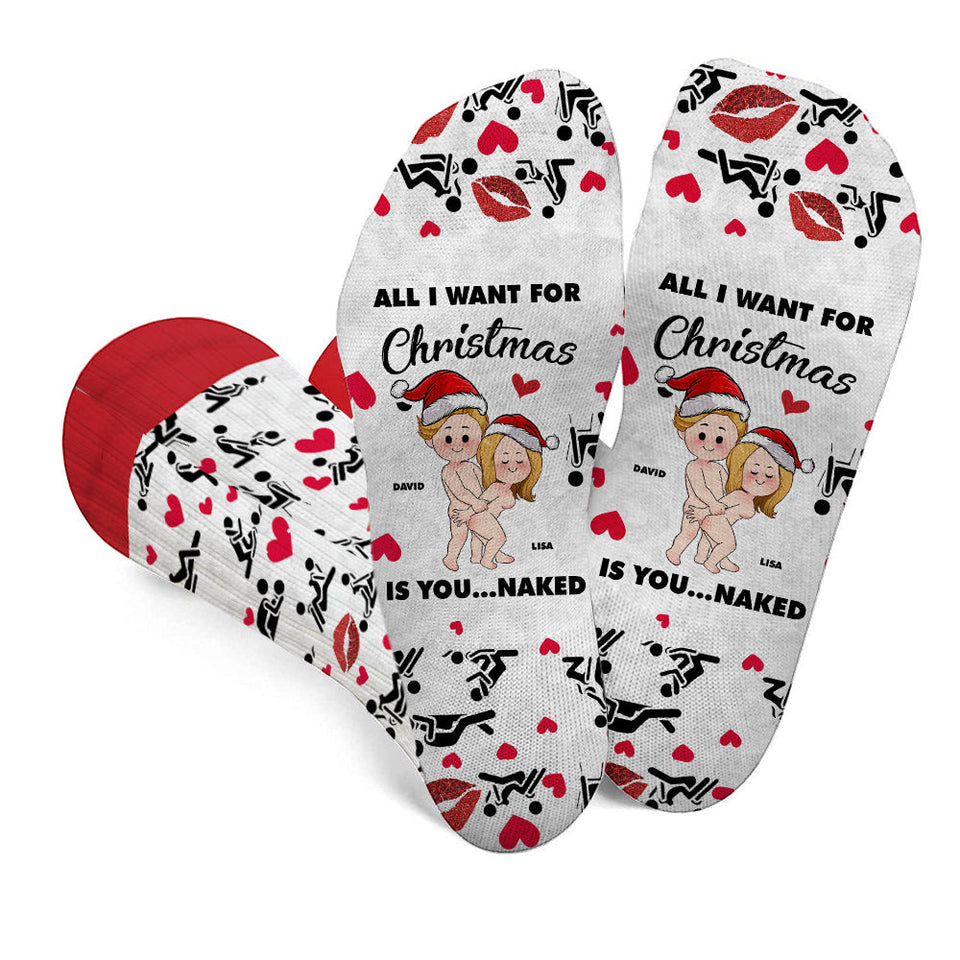 I Love You - Personalized Couple Socks